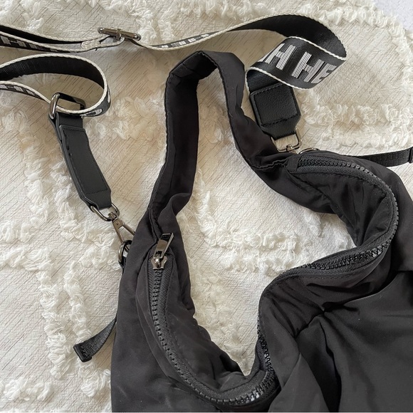 Zara Nylon Tote Bag With Text Detail - Picture 10 of 11